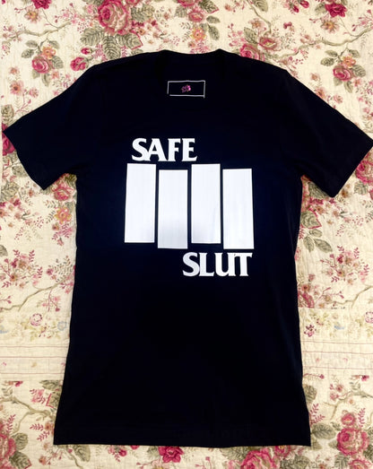 Safe Slut Black Flag Tee